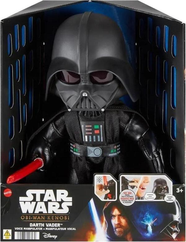 Star Wars Darth Vader Obi-Wan Sesli Efektli Peluş Hjw21 - Image 1
