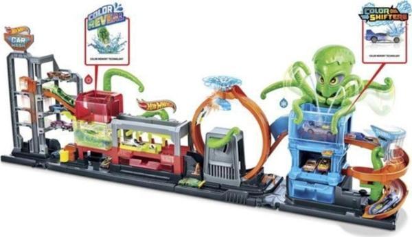 Hot Wheels Gtt96 Dev Ahtapot İle Araba Yıkama Oyun Seti / +4 Yaş - Image 1