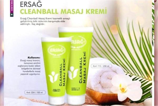 Ersağ Clean Ball Masaj Kremi 200+100 Ml - Image 1