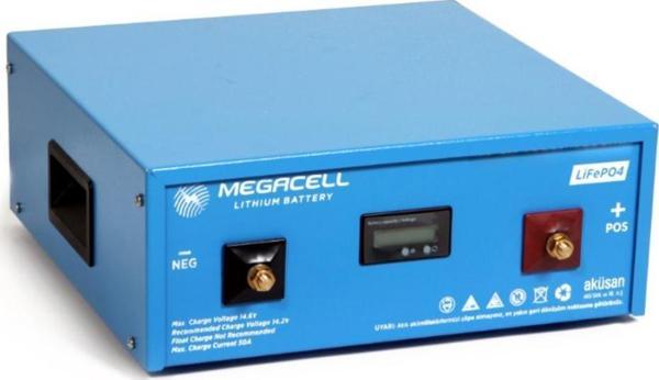 MEGACELL LiFePO4 25.6V 200Ah Lityum Demir Fosfat Akü - Image 1