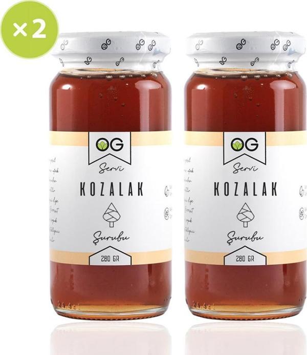 OG Natural 2'li Kozalak Şurubu 280 Gr (Rafine Şekersiz) - Image 1