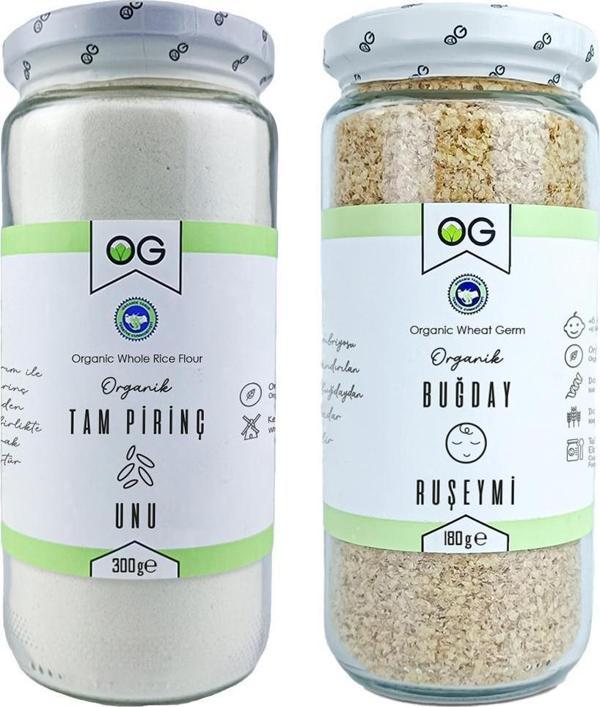 OG Natural Organik Tam Pirinç Unu ve Organik Buğday Ruşeymi Seti - Image 1