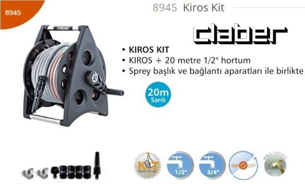 Claber 8945 Kiros Kit Hortum Makarası - Image 1