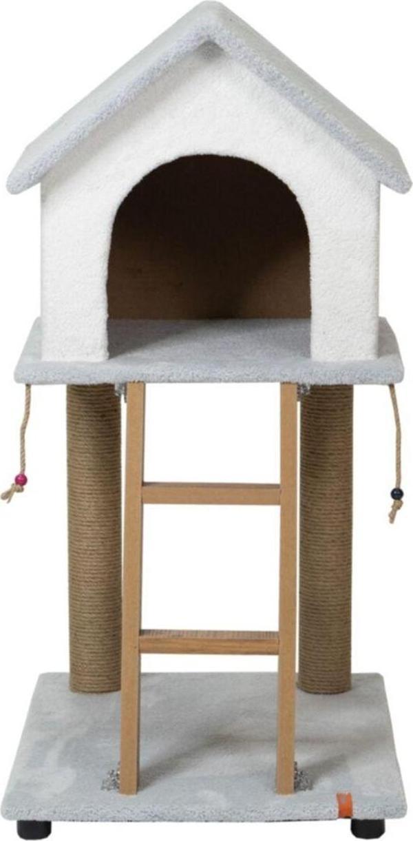Pugalo Gri Catnipli Üçgen Tırmalama Evi - Image 1