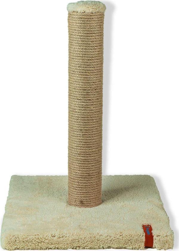 Pugalo Tırmalama Ekonomik Tırmalama Tahtası 42 cm Peluş Tırmalama Tahtası Krem - Image 1