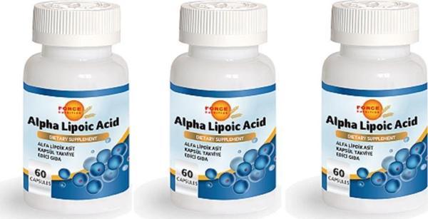 Force Nutrition Alfa Lipoik Asit 600 Mg 60 Kapsül 3 Kutu - Image 1