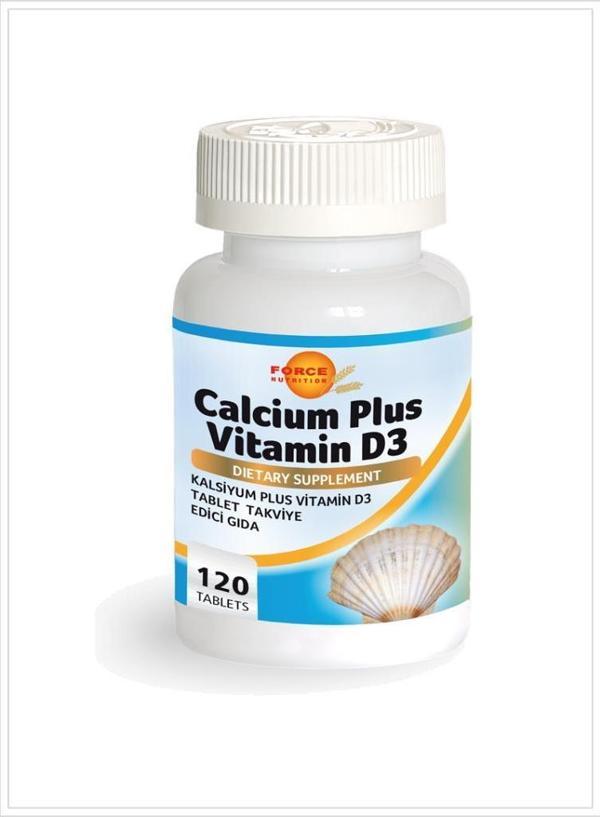 Force Nutrition Calcium Plus Vitamin D3 120 Tablet - Image 1