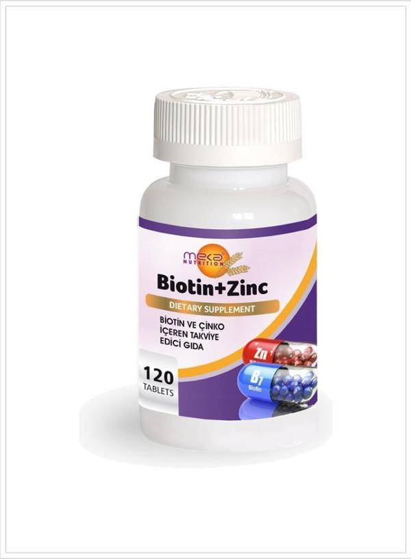 Meka Nutrition Biotin Çinko 120 Tablet - Image 1
