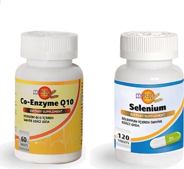 Meka Nutrition Koenzym Q10 60 Tablet + Selenyum 120 Tablet - Image 1