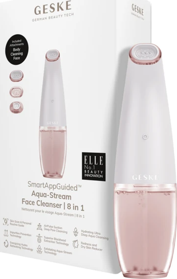 Geske  Aqua-Stream Çift Başlıklı Siyah Nokta ve  Yüz Temizleme Cihazı | Aqua-Stream Face Cleanser - Image 1