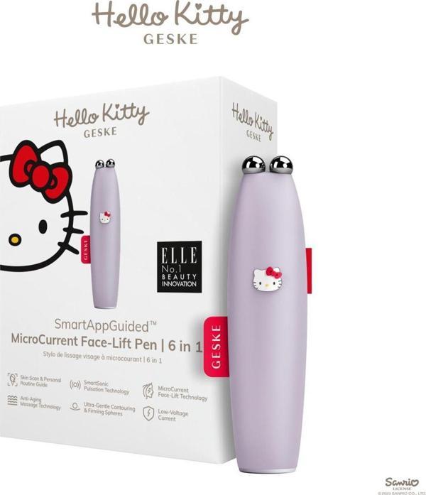 Geske Hello Kitty Titreşimli Mikro Akım Yüz Sıkılaştırıcı Akıllı Kalem | Microcurrent Face-lift Pen - Image 1