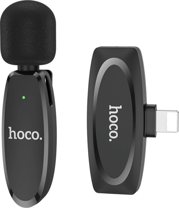 Hoco L15 Lightning Dijital Kablosuz Yaka Mikrofonu - Image 1