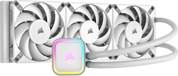Corsair iCUE H150i RGB Elite White 360 mm Intel(1700p)-AMD Uyumlu Sıvı Soğutucu (CW-9060079-WW) - Image 1