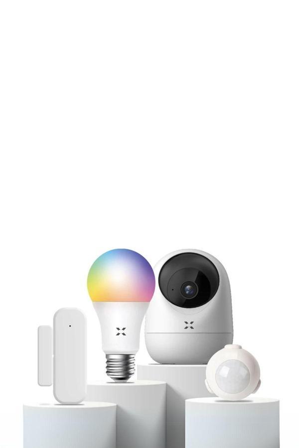 Xenon Smart Akıllı Ev Otomasyonları 4'lü Seti, Mobil Uygulama Ile Uzaktan Kontrol Edilebilir Ev - Image 1