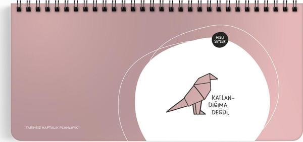 Hisli Şeyler 13x27 Haftalık Planner - Katlandığıma Değdi - Image 1