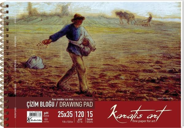 Karatis Art 120Gr 25*35 Resim Kağıdı 50Li Paket - Image 1