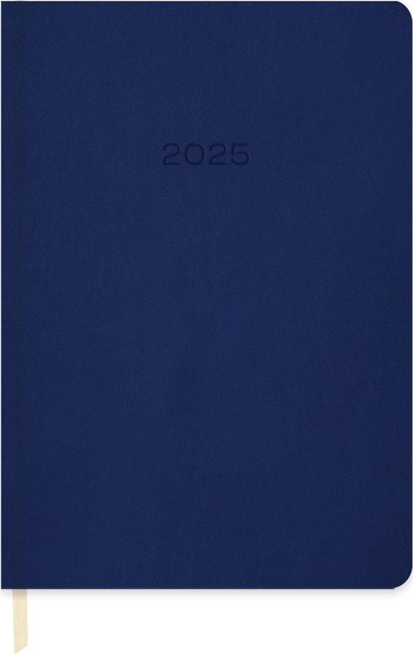 2025-14*20 Günlük Termo Deri Ajanda-Lacivert - Image 1