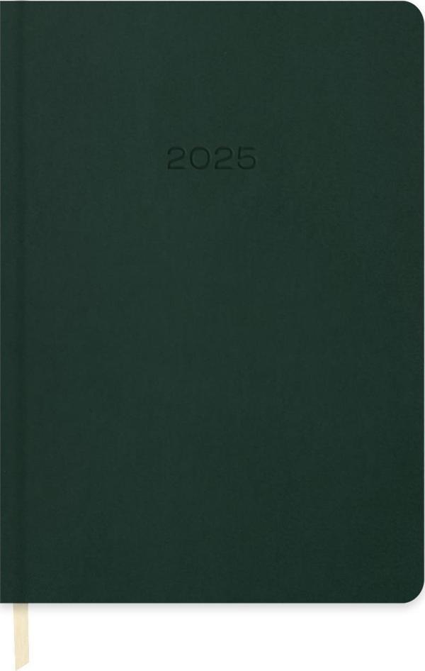 2025-14*20 Günlük Termo Deri Ajanda-Yeşil - Image 1