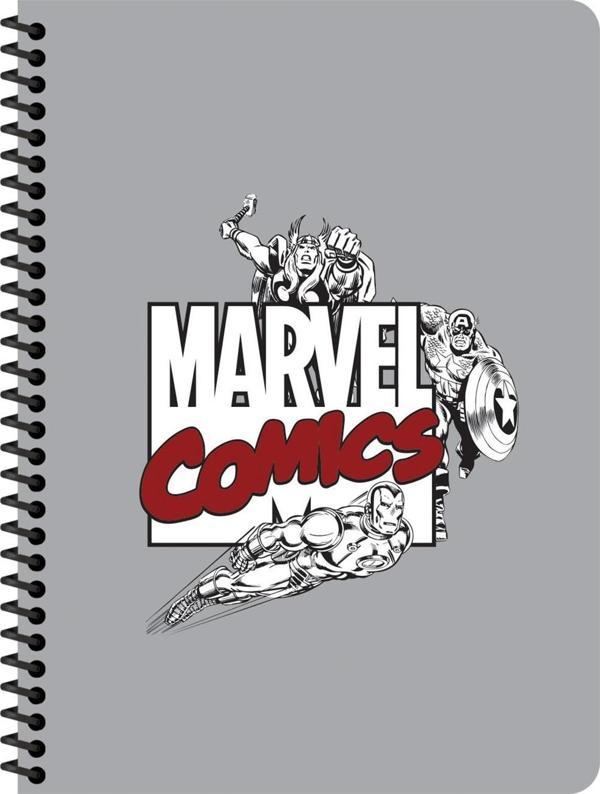 Marvel Seri 1 16.5x22.5 Kareli Defter - Gri - Image 1