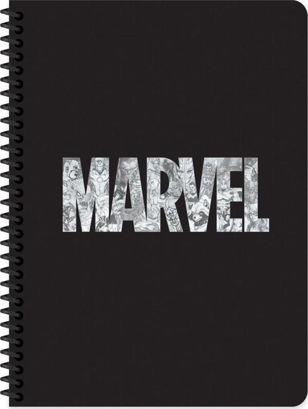 Marvel Seri 1 16.5x22.5 Kareli Defter - Siyah - Image 1