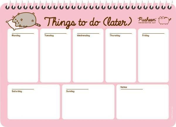 Pusheen 17*24 52 Yp.Haftalık Spiralli Planner - Image 1