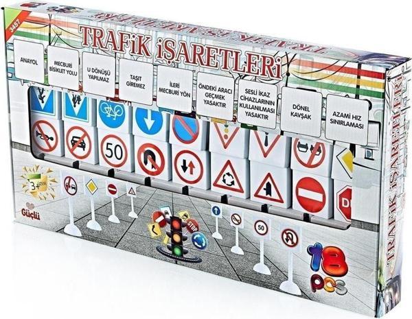 TRAFİK İŞARETLERİ 18 PARÇA - Image 1