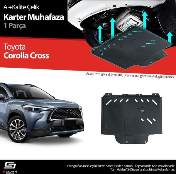 S-Dizayn Toyota Corolla Cross Çelik Karter Muhafaza Koruma 2022 Üzeri A+ Kalite - Image 1