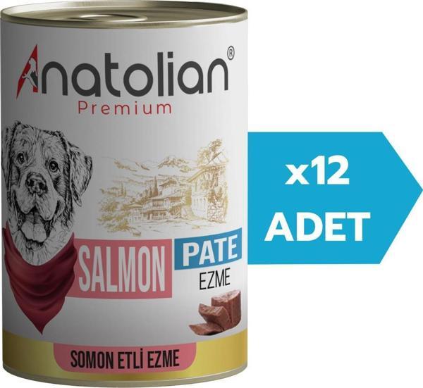 Anatolian Premium Adult Salmon Pate Yetişkin Somonlu Ezme Köpek konservesi 400 gr x 12 Adet - Image 1