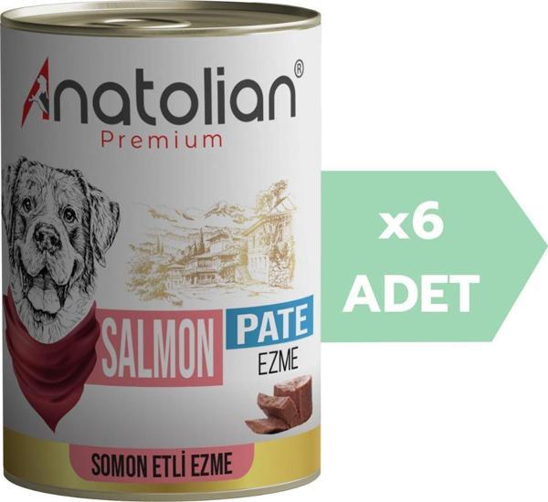 Anatolian Premium Adult Salmon Pate Yetişkin Somonlu Ezme Köpek konservesi 400 gr x 6 Adet - Image 1