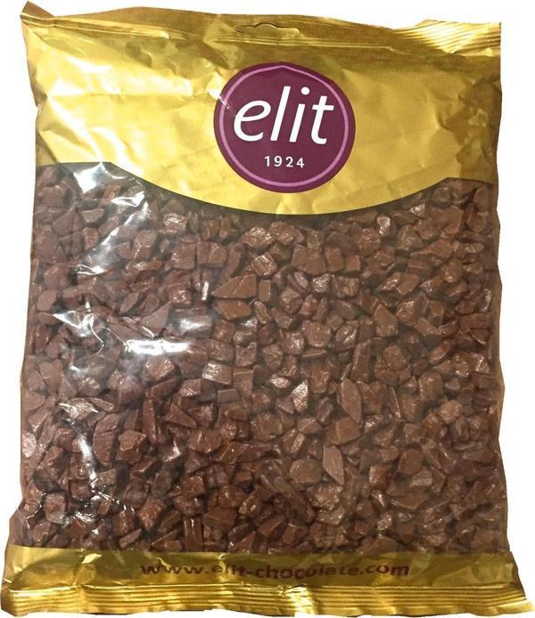 Elit Sütlü Parça Çikolata 1 kg 4-7 mm. (1763) - Image 1