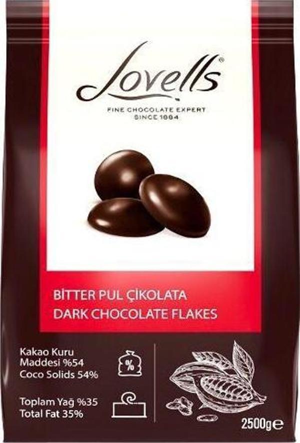 LOVELLS BİTTER PUL ÇİKOLATA (2,5KG) - Image 1