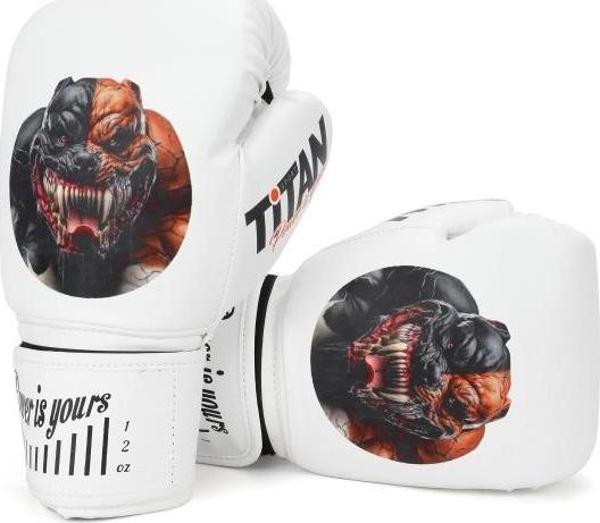 Titan Sport Pitbull-2 Beyaz Boks Eldiveni - Image 1