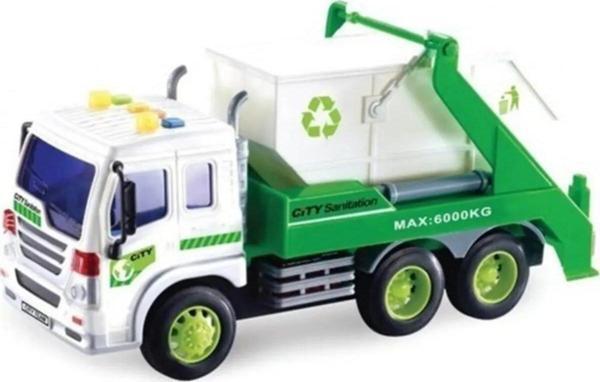 Ctoy Işıklı Sesli Ve Sürtmeli Temizlik Kamyonu 28 Cm - Image 1