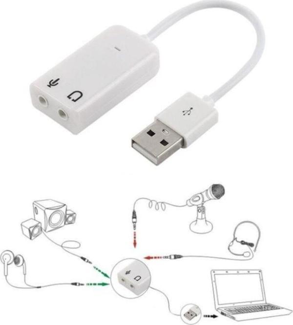 7.1 Kablolu Ses Kartı Notebook Pc Mac Apple Mac Uyumlu - Image 1