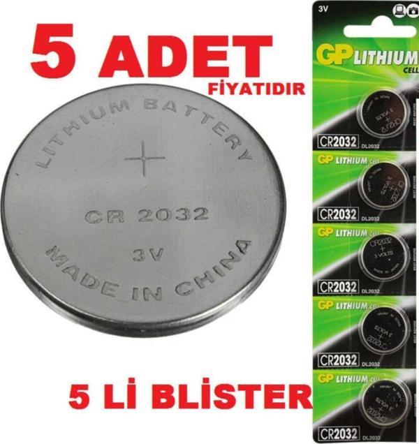 Cr2032 Cr 2032 Lithium Cell Battery 3v 3 Volt Cr2032 Dl2032 2032 Bios Kumanda Hafıza Pili - Image 1