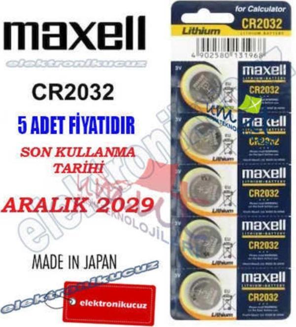 3 Volt Cr2032 Lityum Düğme Para Pil (bios-kepenk-kumanda-hesap Makinesı Lithıum Pili) 3v Para Pil - Image 1