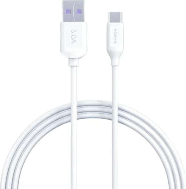 Hhm - Type-c  Şarj Ve Data Kablosu 3.0a 18w Syx-c110 Beyaz Syx-c110 - Image 1