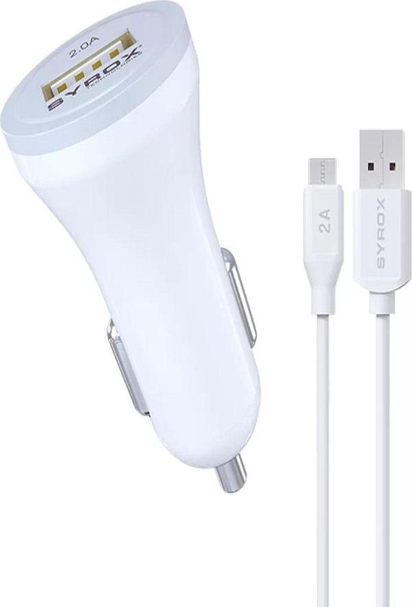 micro Usb Çıkışlı Araç Içi Oto Çakmaklık Şarj Aleti 2.0a Syx-c44 - Image 1