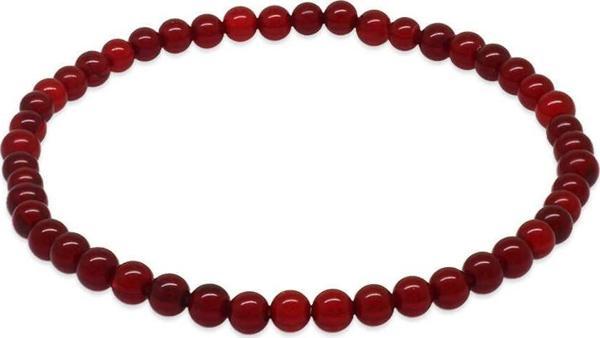 Küre Kesim Soft Kırmızı Doğal Damla Kehribar Erkek Bileklik - Image 1