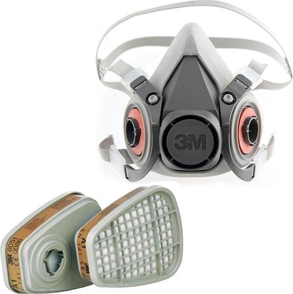 3M 6200 Yarım Yüz Maskesi Ve 3M 6051 A1 Maske Filtresi - Image 1