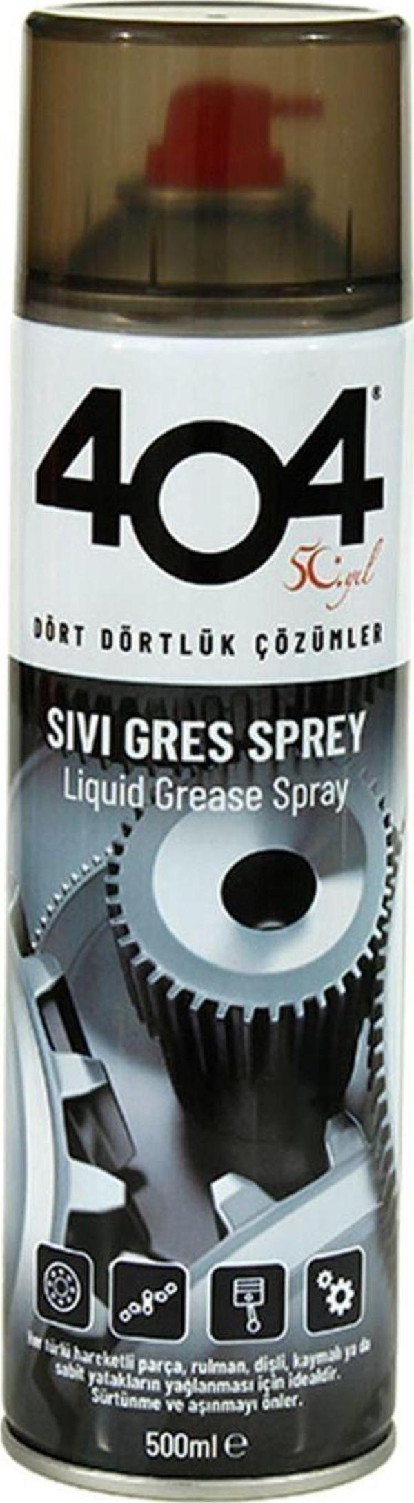 404 Kimya Sıvı Gres Yağı 400 Ml - Zincir Yağlayıcı Sprey - Image 1