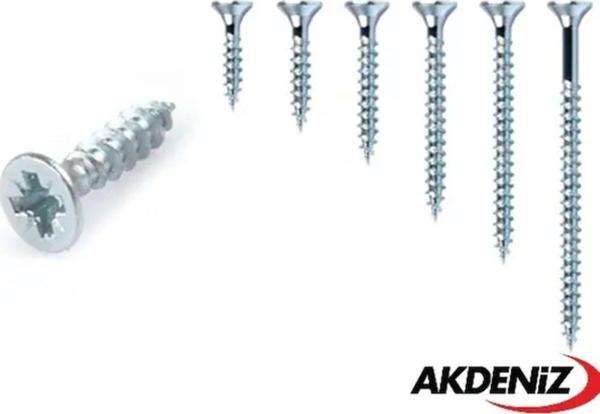 Akdeniz Sunta Vidası 6,0X150 Çinko 5 Paket 250 Adet - Image 1