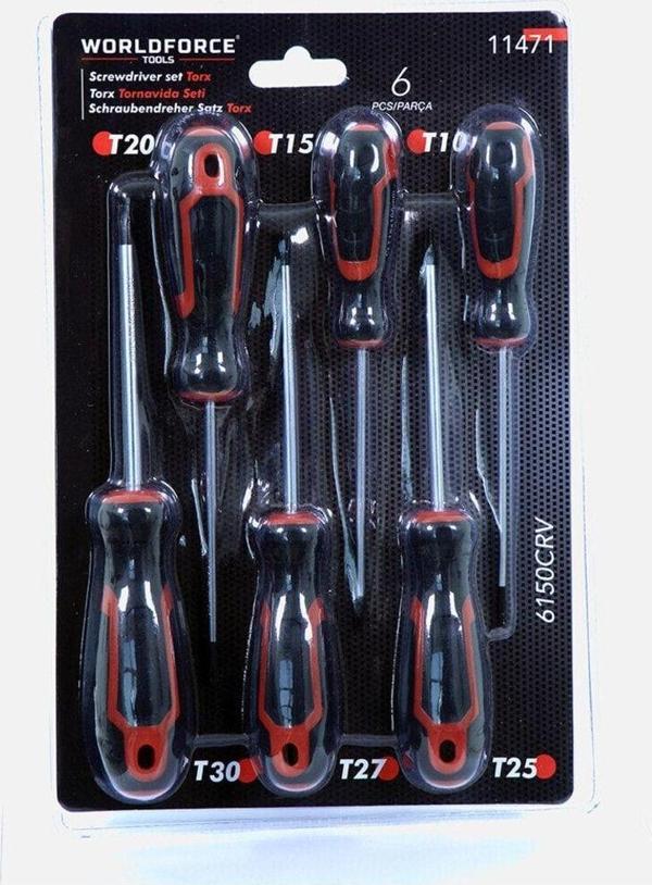 Worldforce 11471 Torx Tornavida Seti 6 Parça - Image 1