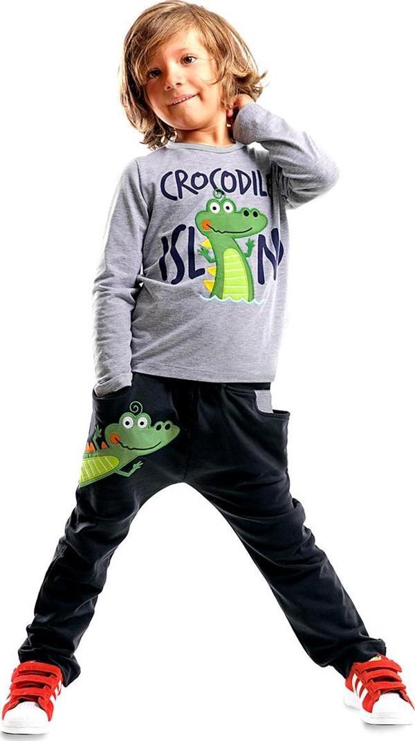 Timsah Adası Erkek Çocuk T-shirt Pantolon Takım - Image 1