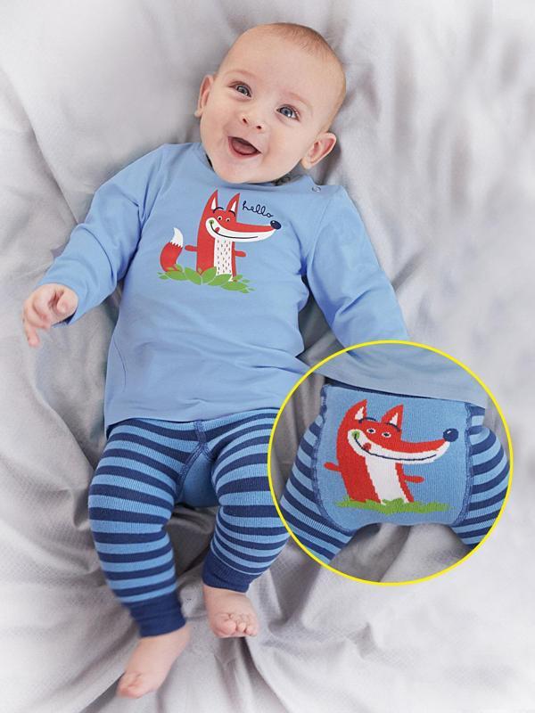 Tilki Erkek Bebek T-shirt Tayt-Pantolon Takım - Image 1