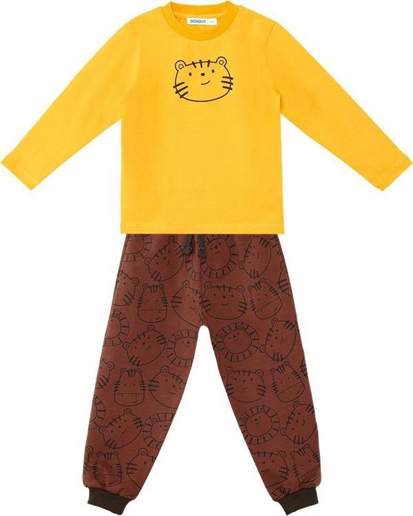 Sevimli Kedi Erkek Bebek T-shirt Pantolon Takım - Image 1
