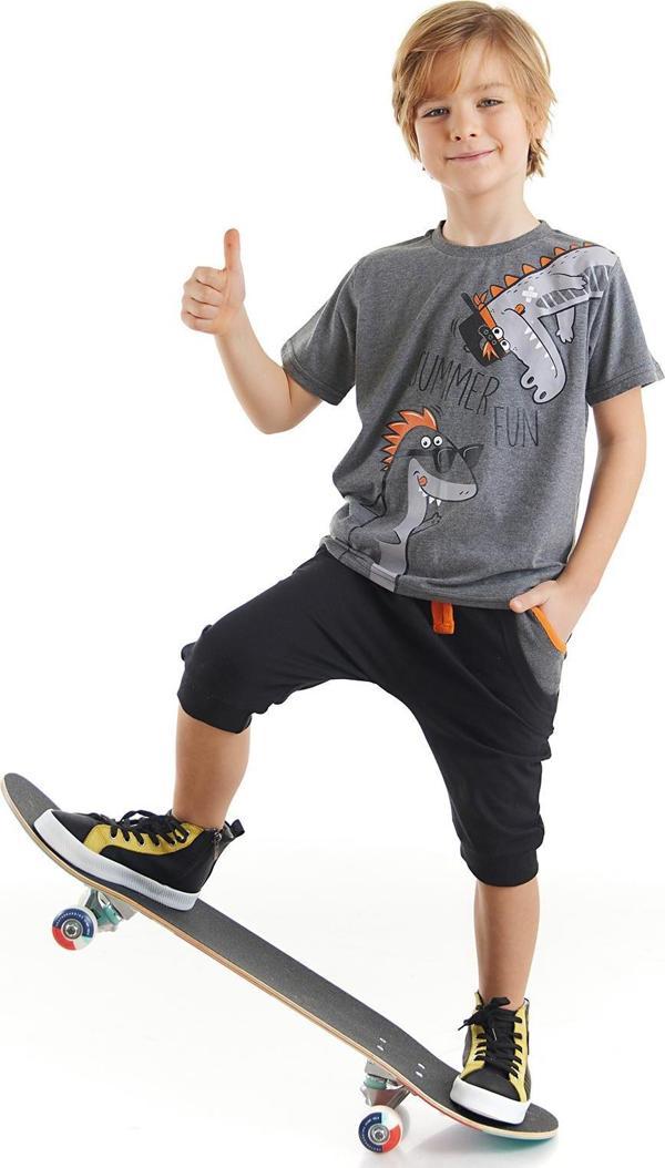 Summer Fun Erkek Çocuk T-shirt Kapri Şort Takım - Image 1