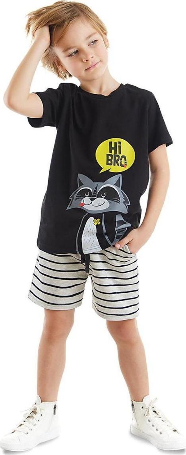 Rakun Erkek Çocuk T-shirt Şort Takım - Image 1