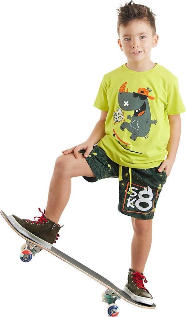 Kaykay Hipo Erkek Çocuk Yazlık T-shirt Şort Takım - Image 1