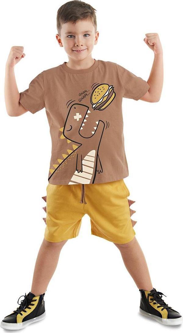 Oyuncu Dino Erkek Çocuk Yazlık T-shirt Şort Takım - Image 1